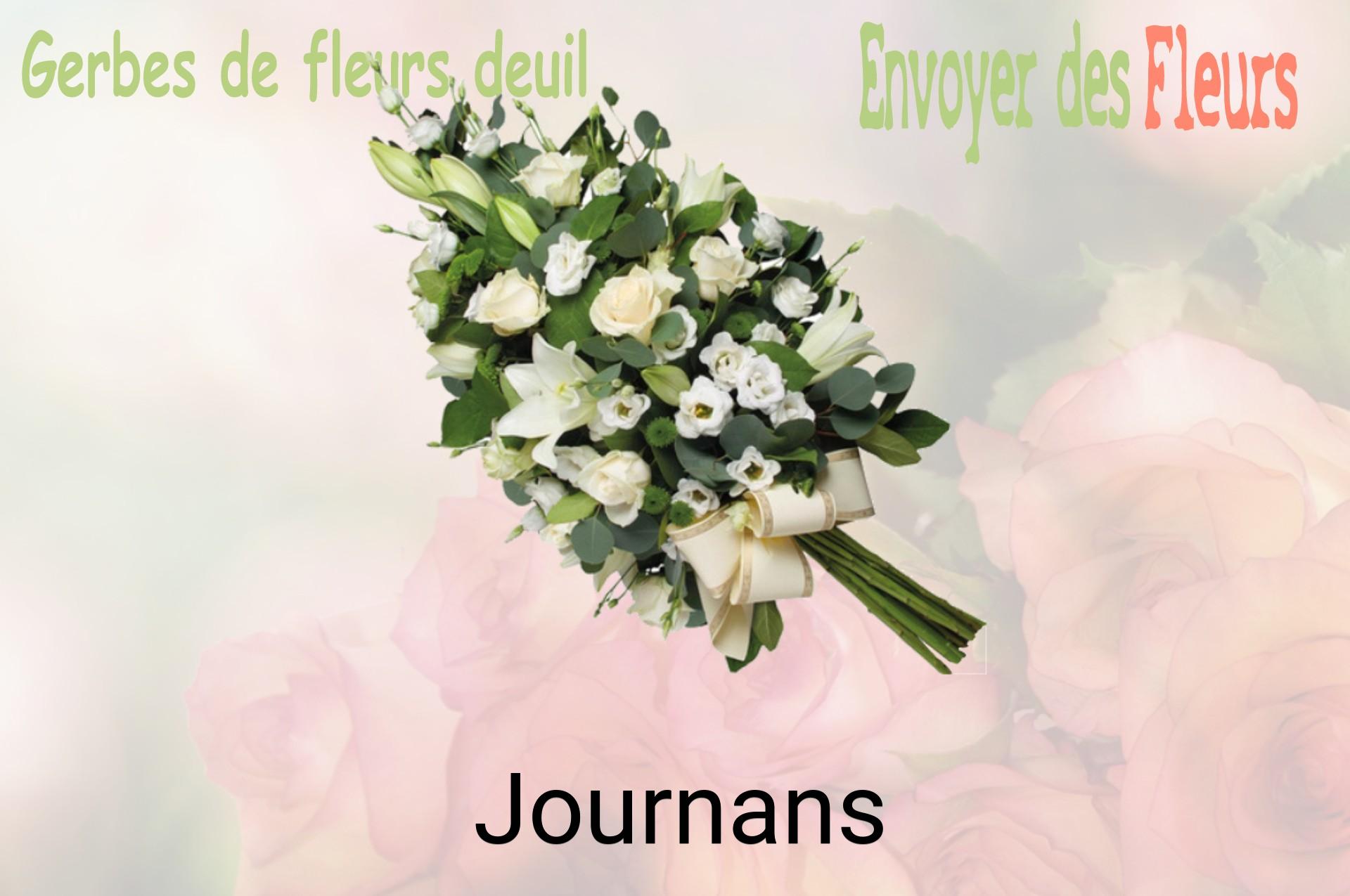Gerbe de fleurs de deuil livrée à Journans